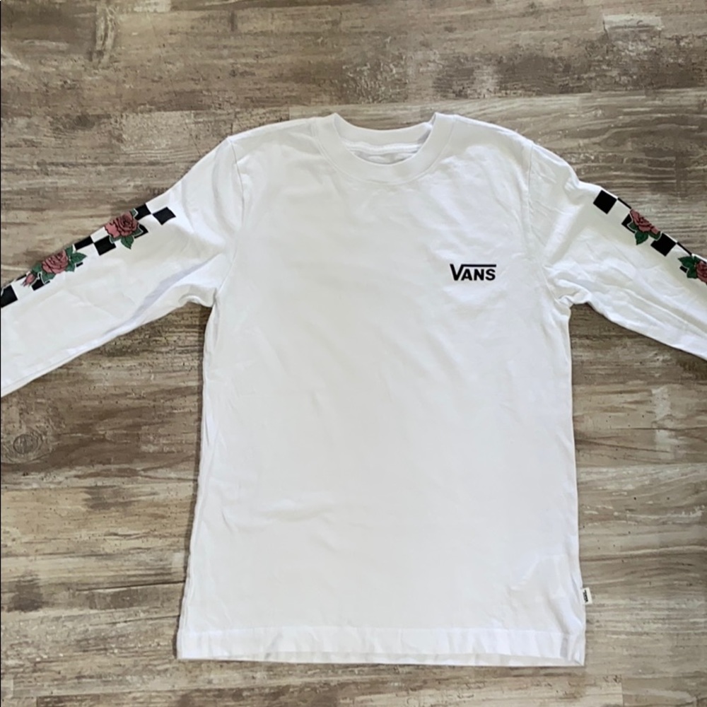 Vans white long sleeve